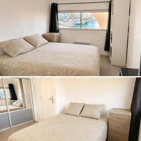 Apartment T3 Vue Port Panoramique, Piscine, Climatise